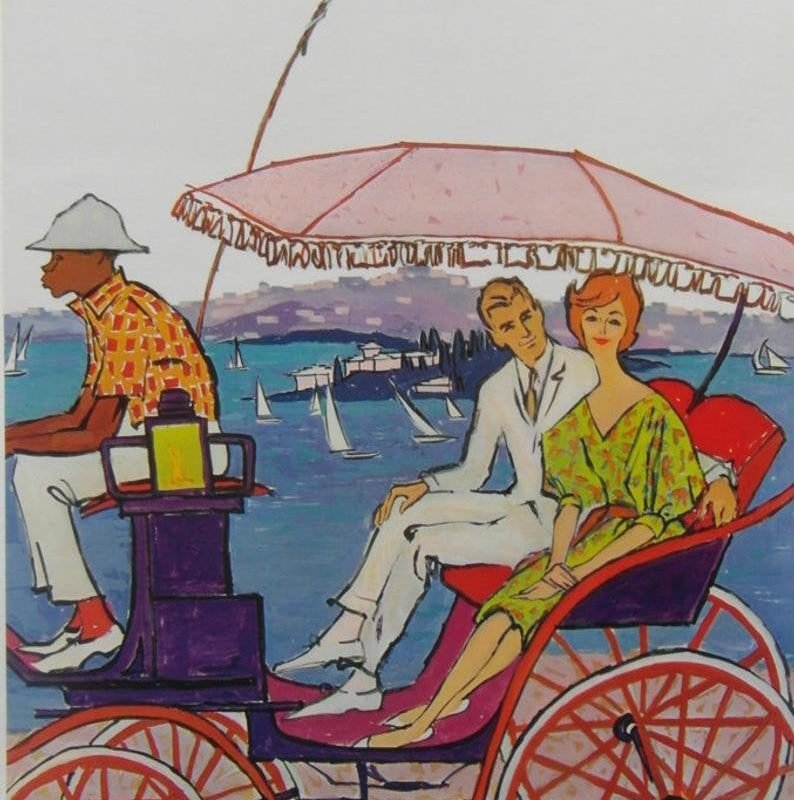 Original 1960s BOAC Destination/Travel Poster 'Bermuda'