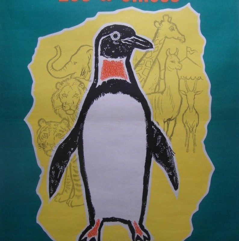 Original c1960s Poster Advertising Chessington Zoo and Circus