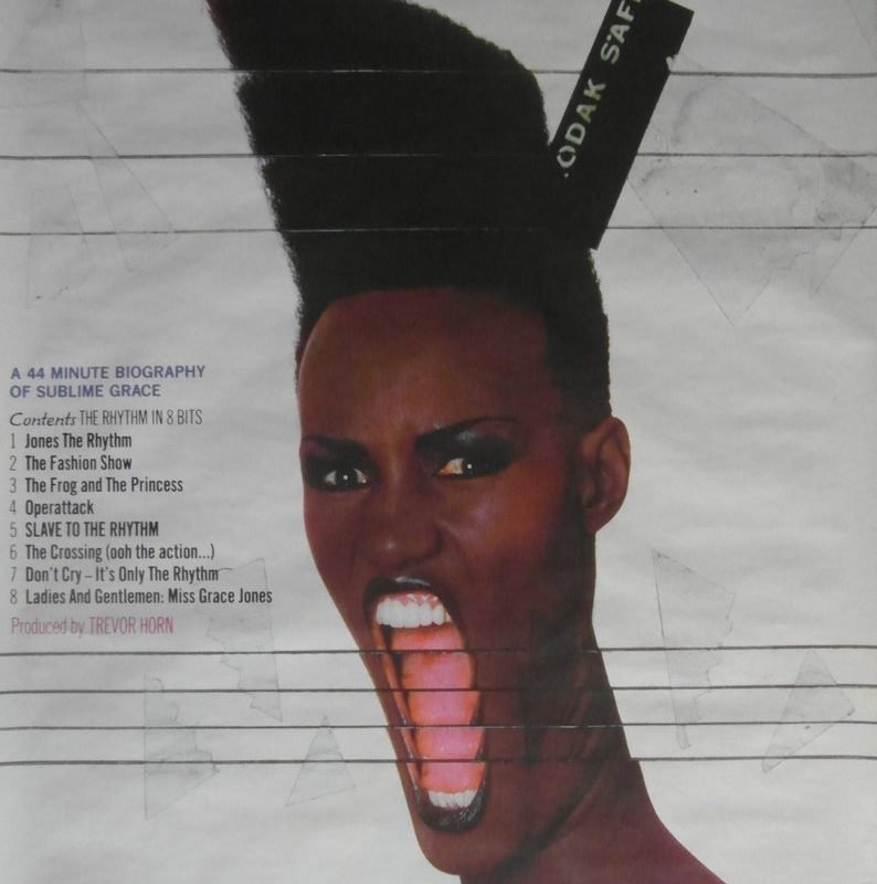 Original 1985 Large Billboard Grace Jones Promotional Poster for the Album 'Slave to The Rhythm'.