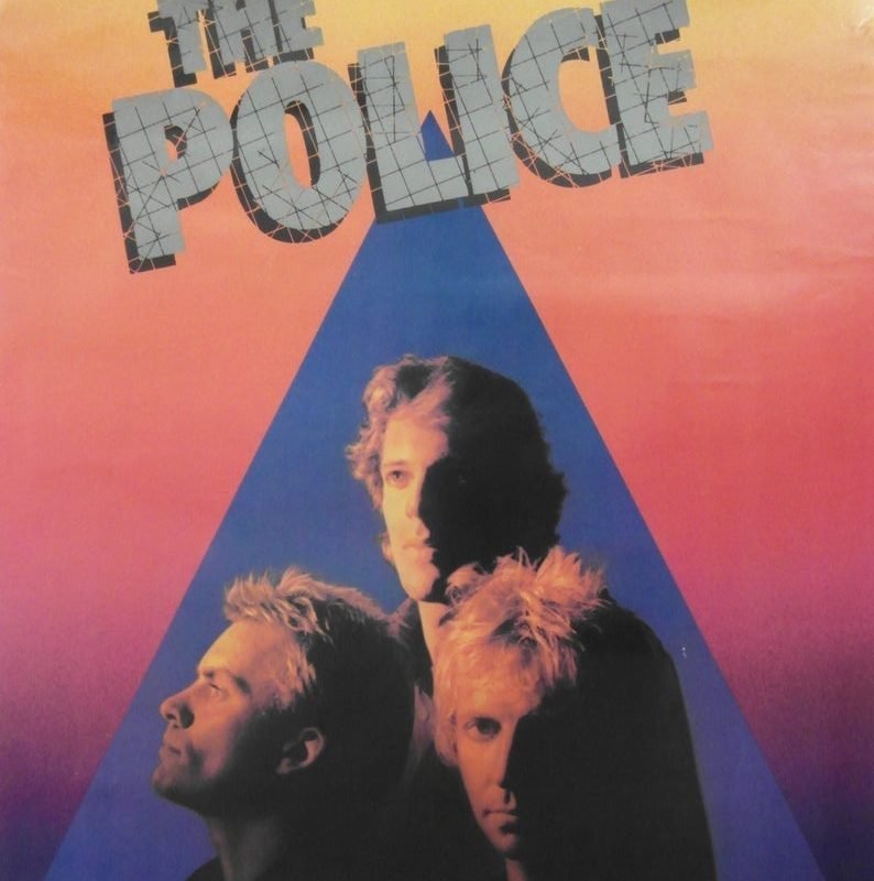 Original 1980 The Police Promotional Poster for the Album 'Zenyatta Mondatta'