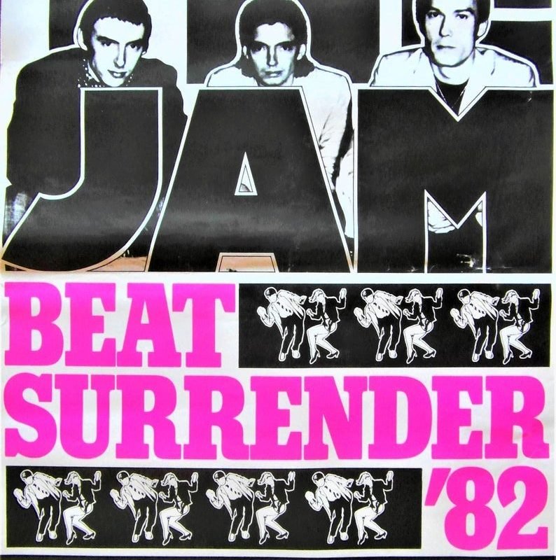 Original 1982 The Jam 'Beat Surrender' Final Tour Promotional Poster