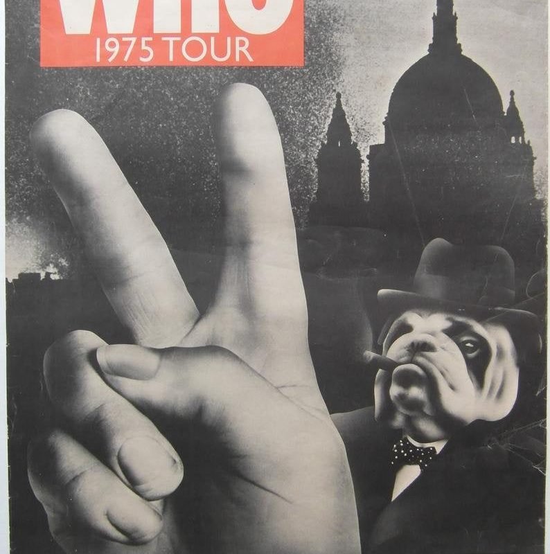 Rare The Who 1975 UK Tour Poster