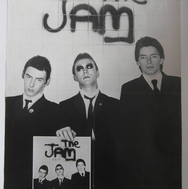 Rare Original 1977 The Jam Polydor UK Promotional Poster for their Debut Album 'In the City'