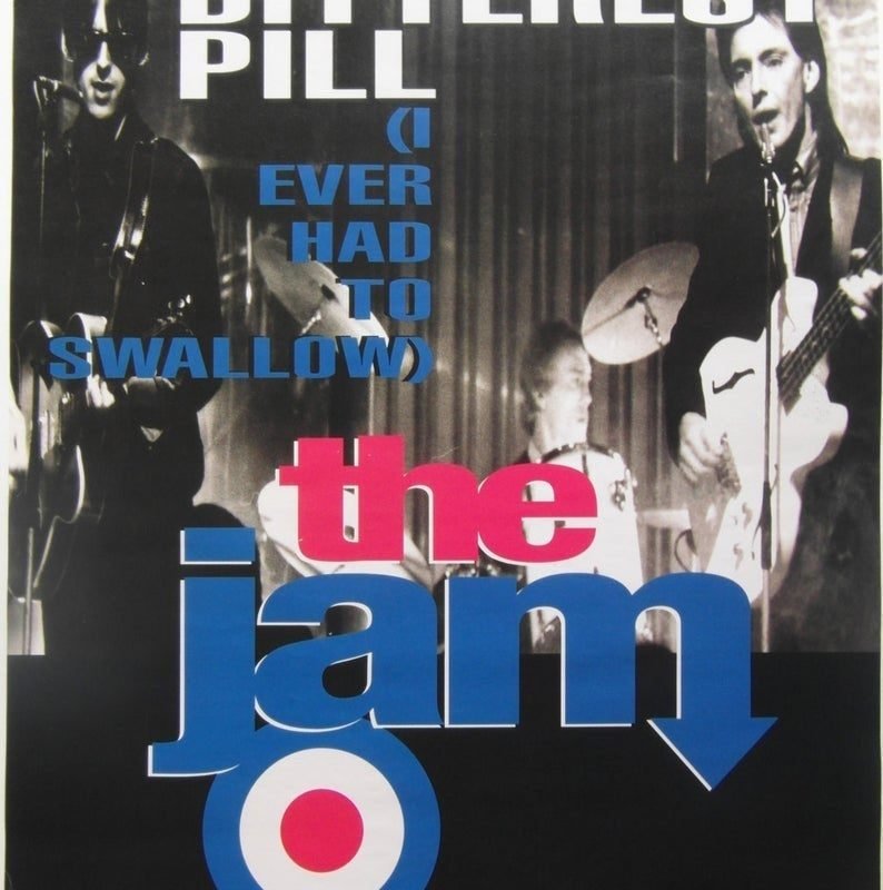 The Jam Promotional Poster for the 1997 Re-Release of the Single 'The Bitterest Pill'