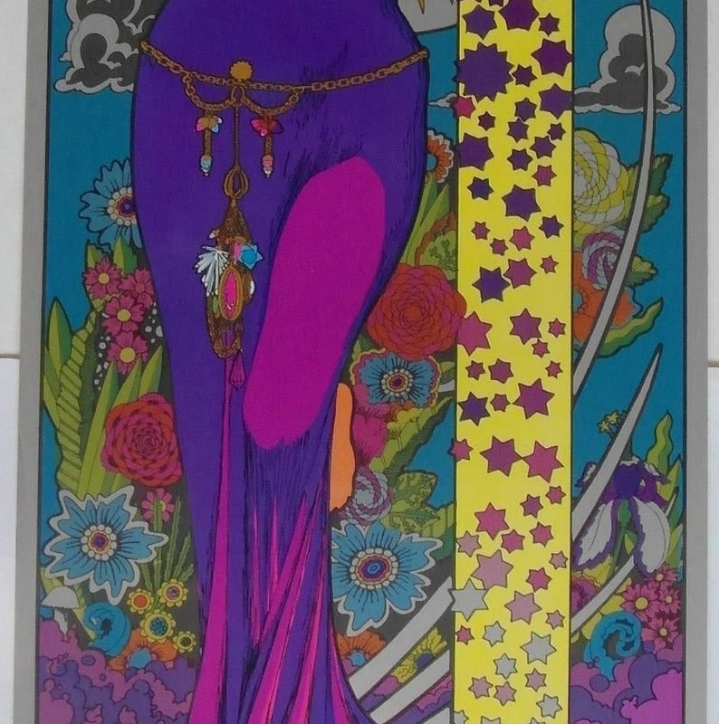 Original 1971 Cat Stevens 'Tea for the Tillerman' USA Promotional Poster