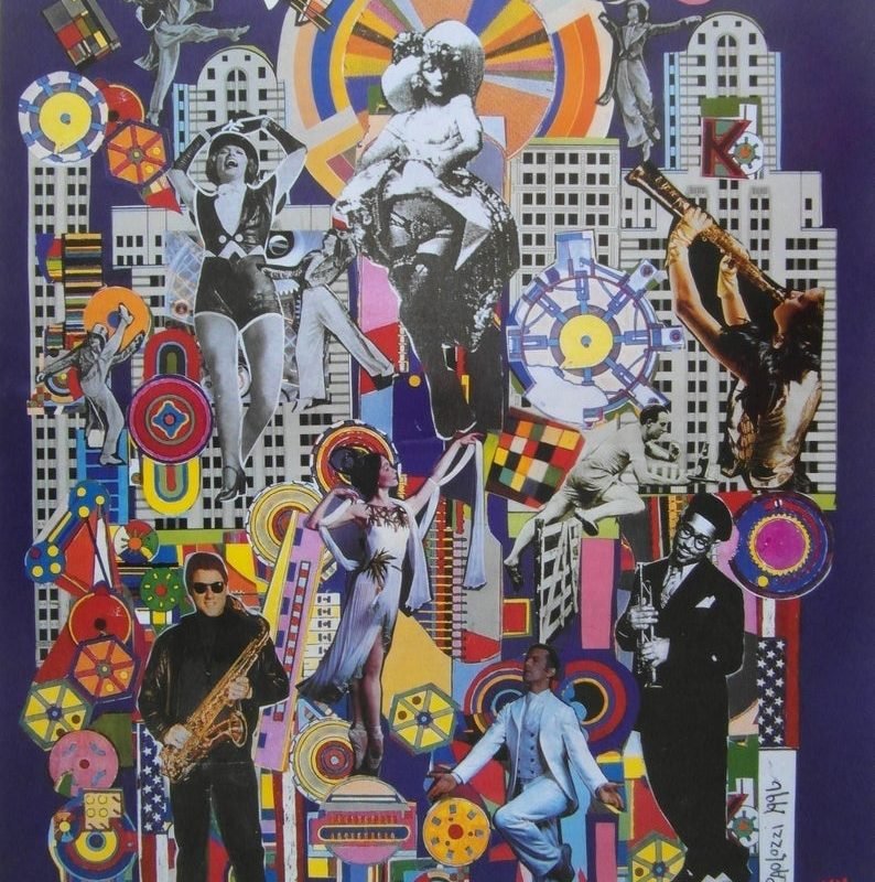 Original 1996 Eduardo Paolozzi Soho Jazz Festival Large Advertising Poster