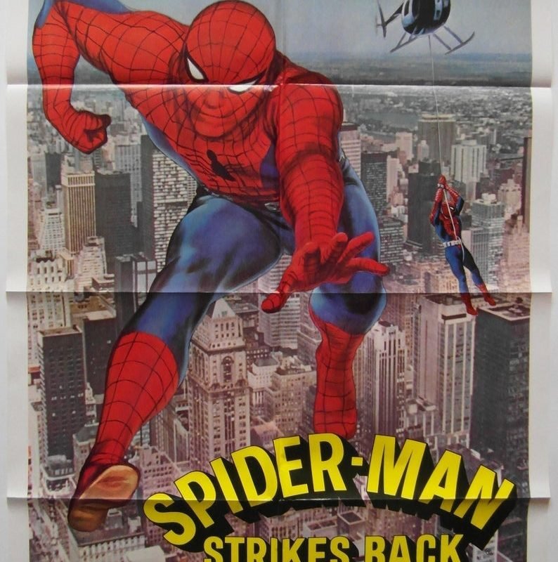 Original 1978 USA 1 Sheet 'Spiderman Strikes Back' Marvel Movie Poster