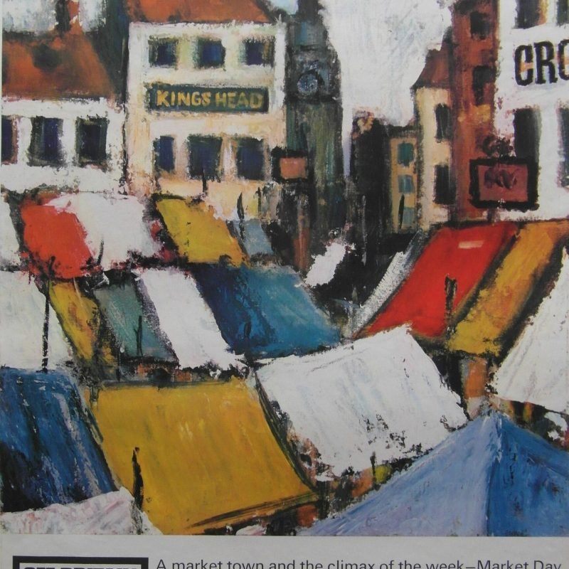 Original 1960 Royston Cooper 'See Britain from her Roads' Poster