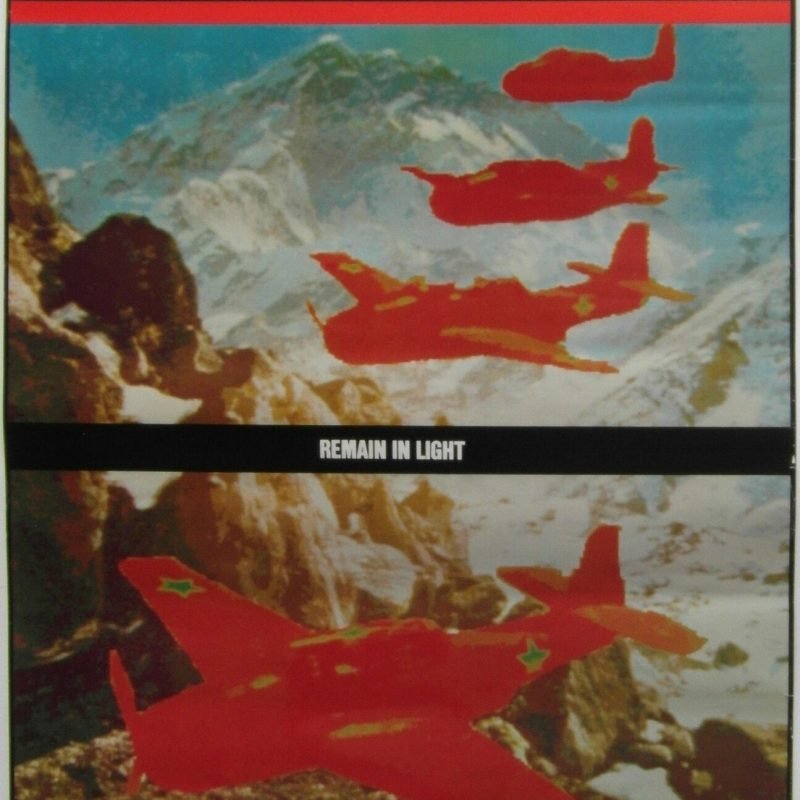 Original 1980 Talking Heads Promotional Poster for the Album 'Remain in Light'.