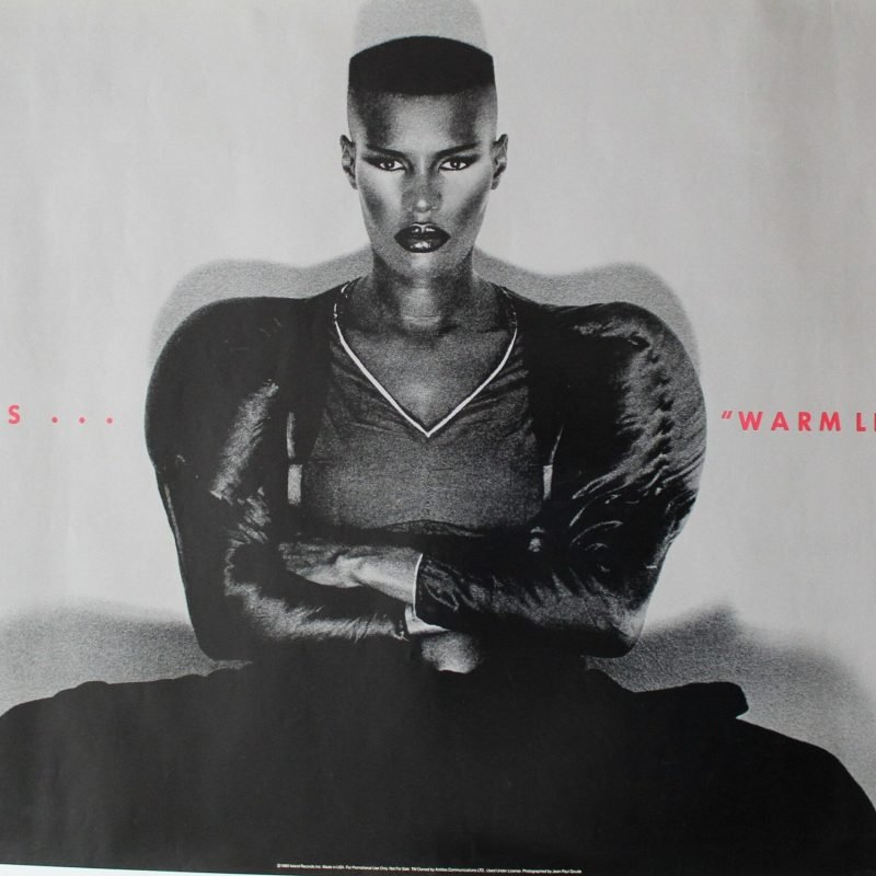 Original 1980 Grace Jones 'Warm Leatherette' Promotional Poster