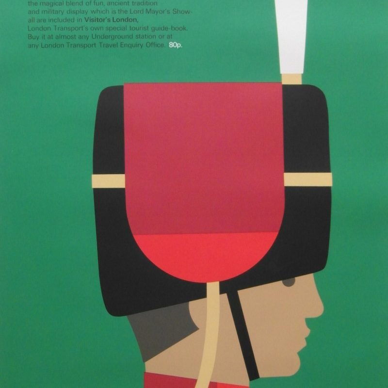 Original 1976 Tom Eckersley London Underground Poster 'Ceremonial London'