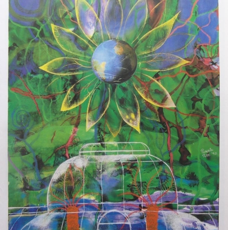 Original 1990 London Underground Poster Advertising the 'The New Palm House' Kew Gardens