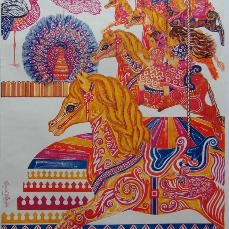 Original 1973 London Underground Poster 'London for Children' by Carol Barker