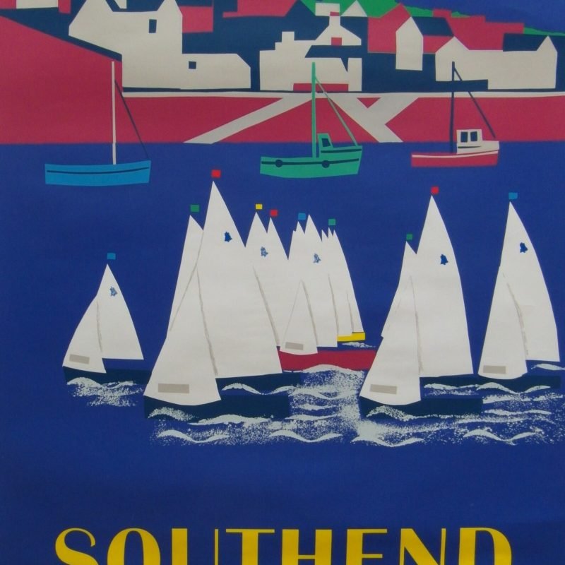Original 1989 South East Rail Poster 'Southend' by Edward Pond