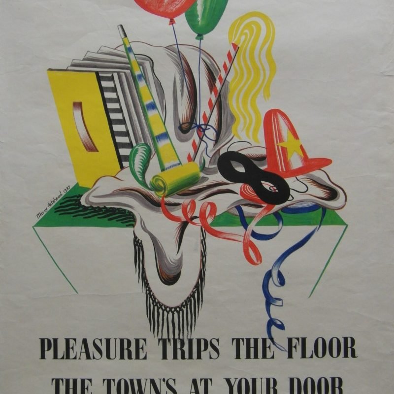 Original 1937 London Underground Poster by Mary Adshead