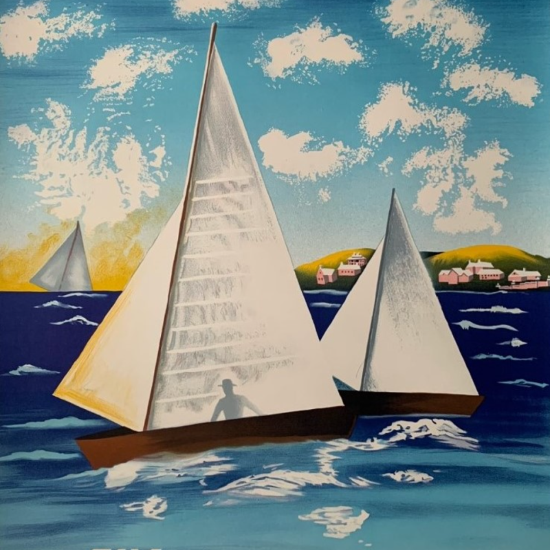 Original c1950s Pan Am Bermuda Poster