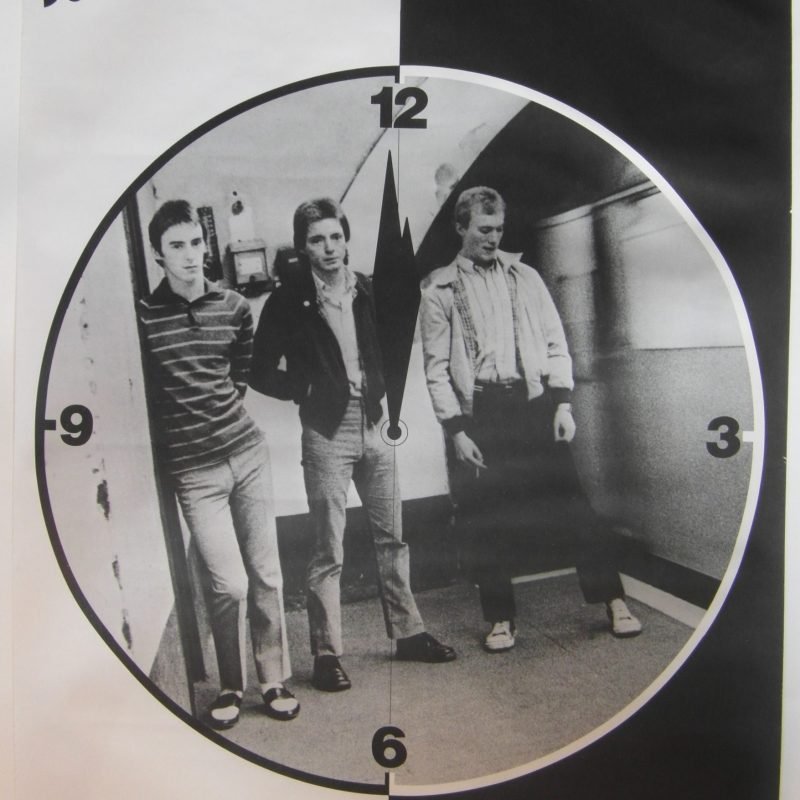 Rare Original 1978 The Jam Polydor Promotional Poster for the Single 'Down in the Tubeway Station at Midnight'