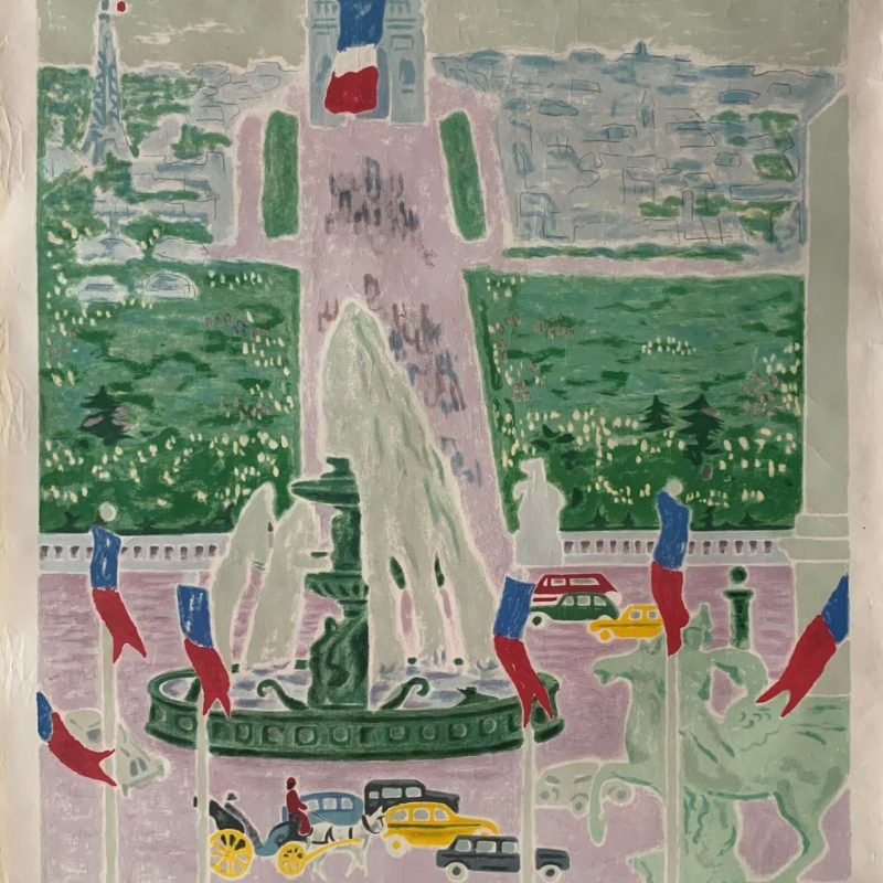 Original 1957 French Railways Tourism Poster 'Paris'