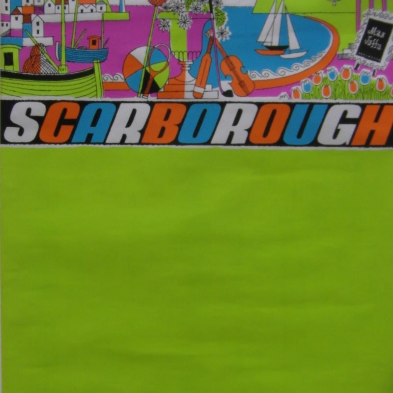 Original 1966 Harry Stevens Poster Promoting Scarborough