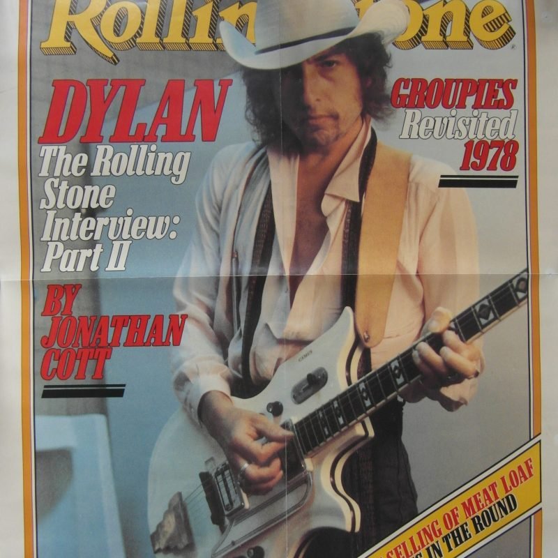 Original 1970s Bob Dylan Rolling Stone Cover Poster