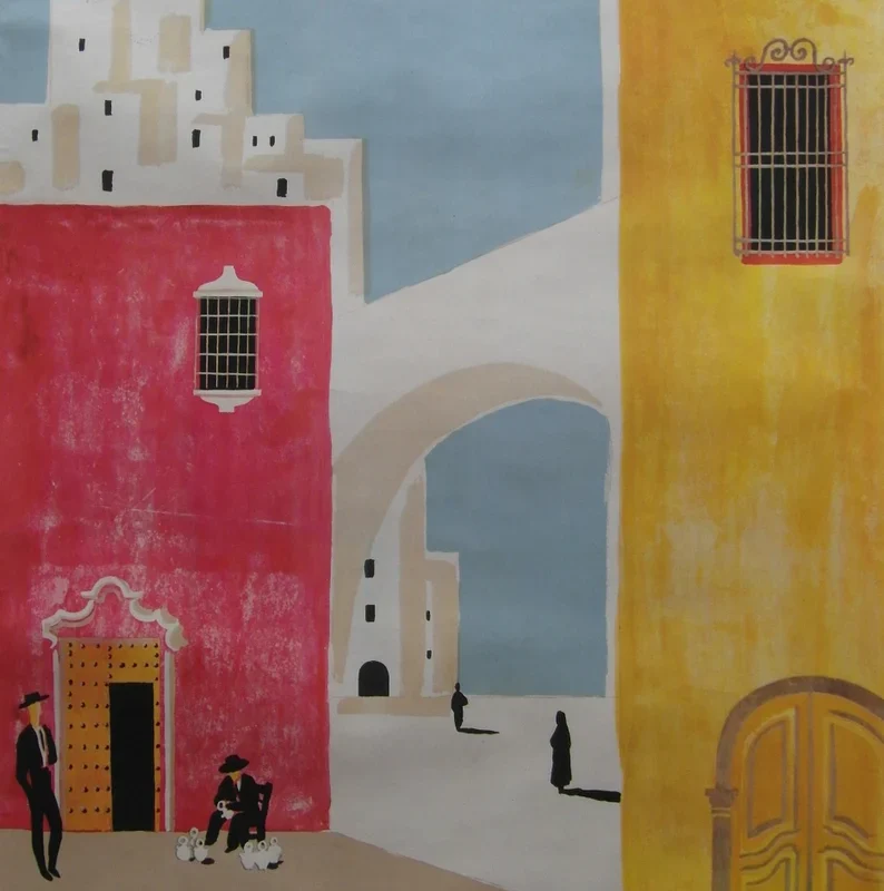 Original 1952 Spanish Tourist Poster by Bernard Villemot