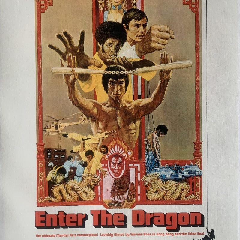 Original 1973 Bruce Lee ‘Enter The Dragon’ US 1 Sheet Poster.