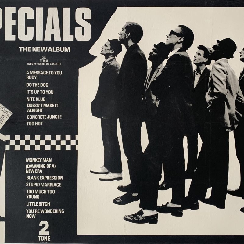 Rare Original 1979 The Specials 2 Tone Promotional Poster for their Debut Album