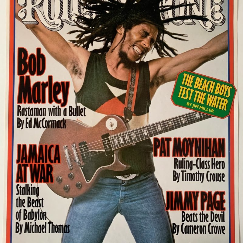 Original 1978 Rolling Stone Bob Marley Cover Poster