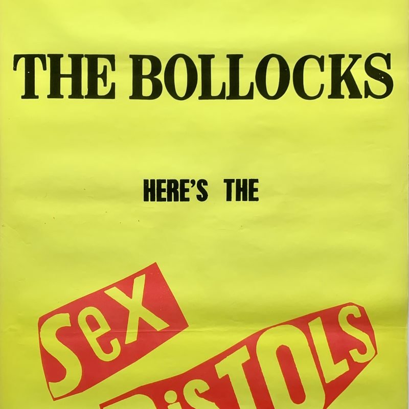 Original 1977 Sex Pistols ‘Never Mind the Bollocks..’ Large Billboard Poster