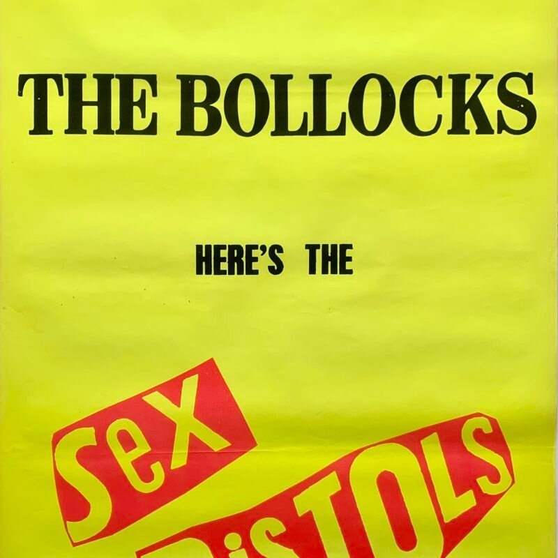 Original 1977 Sex Pistols ‘Never Mind the Bollocks..’ Large Billboard Poster