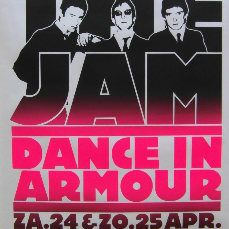 Original 1982 The Jam Paradiso Club Amsterdam Concert Poster
